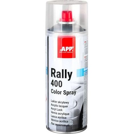 Bombe de vernis - Transparent - Brillant - Acrylique - Carrosserie - APP - Rally 400 - 400ml