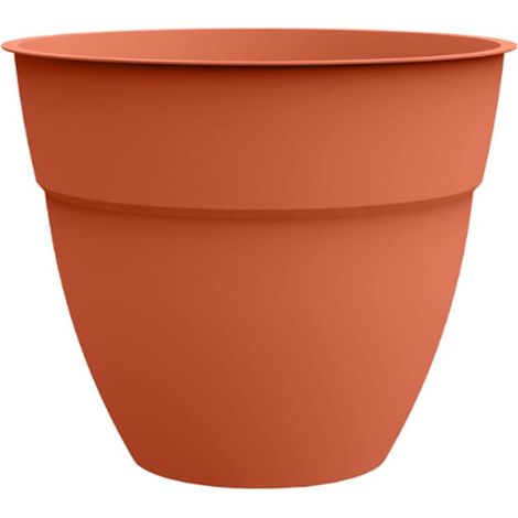 Pot OSAKA Orange Terre Battue - Ø20 cm - Dim. Ø19,3 x 16 cm - 2,6 L - EDA