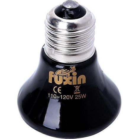 Ampoule chauffante en céramique pour reptiles, sans lumière, pour couveuse, poussins et autres animaux de compagnie - 25 W