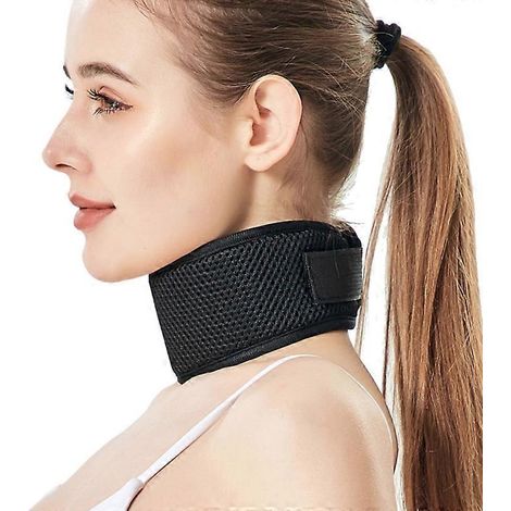 Collier cervical de soutien avec sangle ajustable, protège-nuque (1/5)
