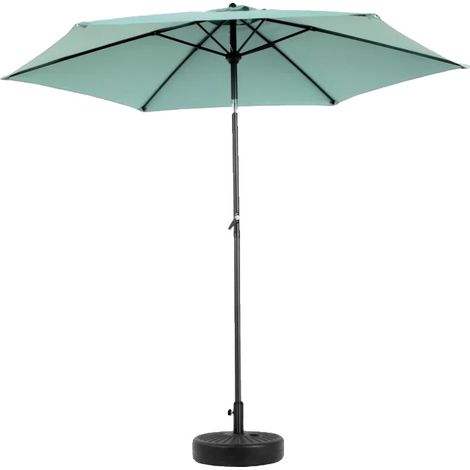 Ombrellone da giardino, protezione UV, facile installazione, verde chiaro (1/2)
