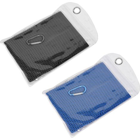 Serviette Rafraîchissante - Tissu Polyester Respirant - 100 cm x 30 cm - Pour Activités Sportives Extérieures et Intérieures - 2 Pièces (1/5)