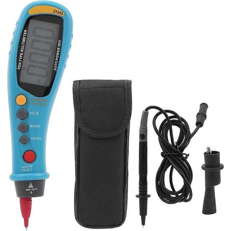 ZT-203 Tragbares LCD-Digitalmultimeter im Stiftformat mit automatischer Bereichswahl, Effektivwertmessung, NCV-Wechsel-/Gleichspannungstester