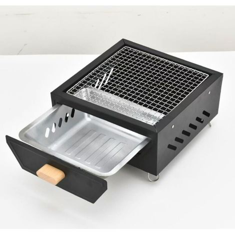 Barbecue Compact Multifonction - Charbonnier à Tiroir (1/4)