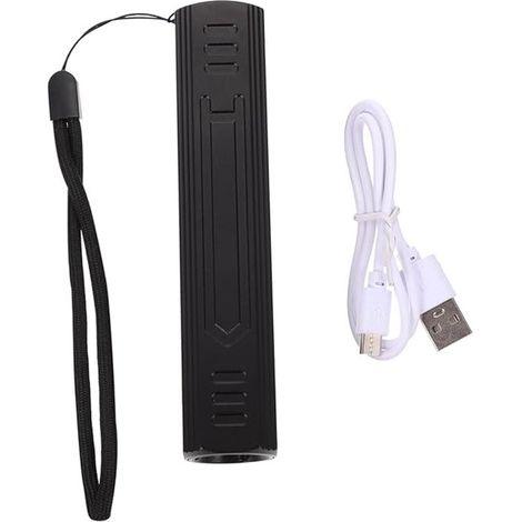Lampe UV professionnelle - Blacklight - 365 nm - Filtre noir - Rechargeable - Nail Art - Détecteur d'urine - Faux argent - Minéraux - 1 pièce (1/5)