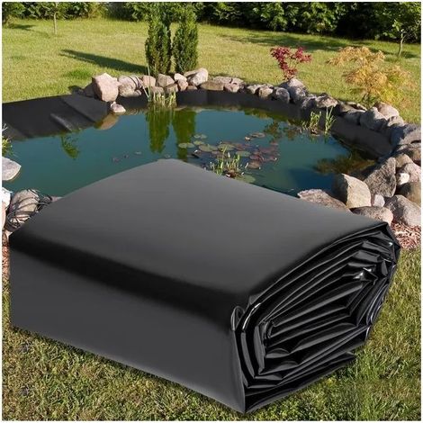 Wasserdichte HDPE 0,2 mm Teichfolie – faltbar, schwarze Beschichtung – Schutzlösung für Gartenteiche und Aquakultur (1 x 1 m) (1/5)