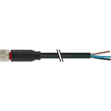 Connecteur industriel pré-câblé RS PRO 3 conducteurs , M8 Femelle, 2m ( Prix pour 1 )
