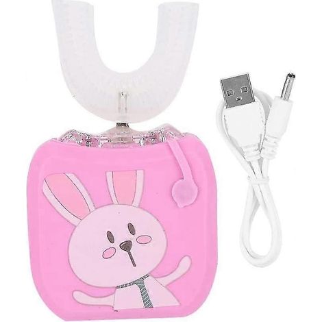 Brosse à dents électrique pour enfants, brosse à dents sonique électrique en forme de U pour enfants, cadeau pour éliminer la plaque dentaire (1/5)