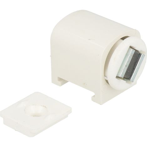 Chiusure magnetiche con basetta - forza 6 kg. - bianco - 2 pz.