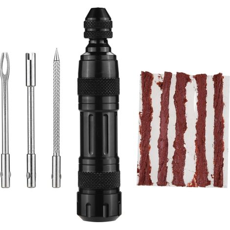 Kit de réparation portable pour pneus de vélo tubeless, kit de réparation pour pneus de vélo VTT et vélo de route (1/5)