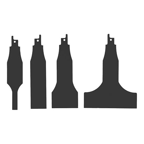 4 Pièces Scie Alternative Grattoir Nettoyage de Carreaux Lame Multifonctionnel en Acier à Haute Teneur en Carbone Outils de Nettoyage de Carreaux (1/5)
