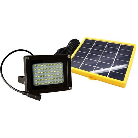 Projecteur LED d’extérieur 10W 370 lumen panneau photovoltaïque lumière froide