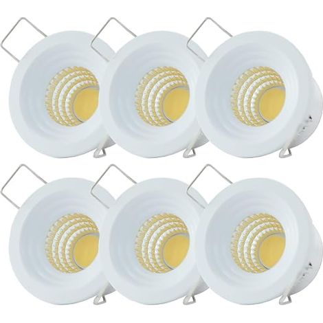 Mini Recessed Spotlights 3W with Transformer Replaceable Aluminium Interior Housing LED Recessed Spotlights for Canopies Balconies Ceiling Lighting (1/5)