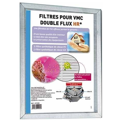 Filtre pour VMC double flux – Classe G3 et F5 – Protection contre poussières et pollens – Longue durée de vie – 19208 – DMO