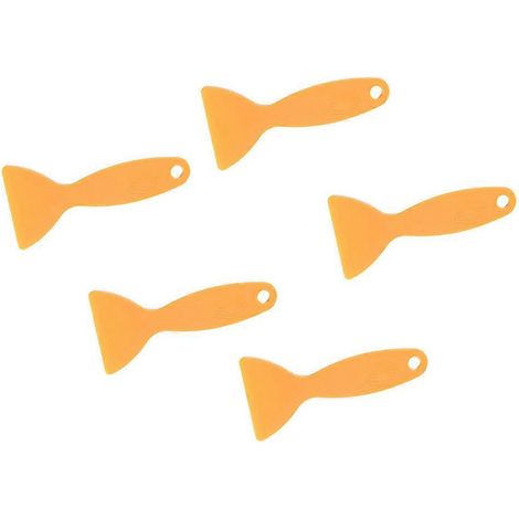 Lot de 5 mini grattoirs à colle DIY, outils de bricolage pratiques et de qualité supérieure (jaune)-5pcs-Yellow