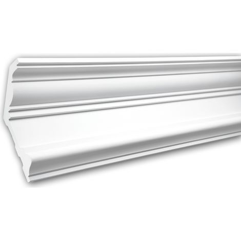 Cornice Moulding 150132F Profhome Flexible Moulding Coving Cornice Crown Moulding Neo-Classicism style white 2 m