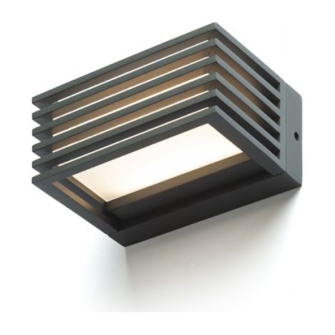 Lampada applique CLAIRE 14 da parete grigio antracite acrilico 230V LED 6W IP54  3000K