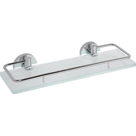 Sapho X-Round - Tablette murale, longeur 300 mm, verre/chrome XR607