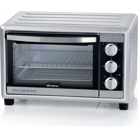 Horno Eléctrico Ariete 981 20 L Negro Plata Grill 1380 W (1/4)