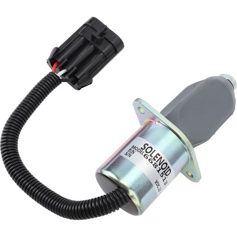 Électrovanne d'arrêt de carburant 12 V 6681513 - Électrovanne de coupure de carburant précise et anti-interférences pour générateur - Remplacement (1/5)