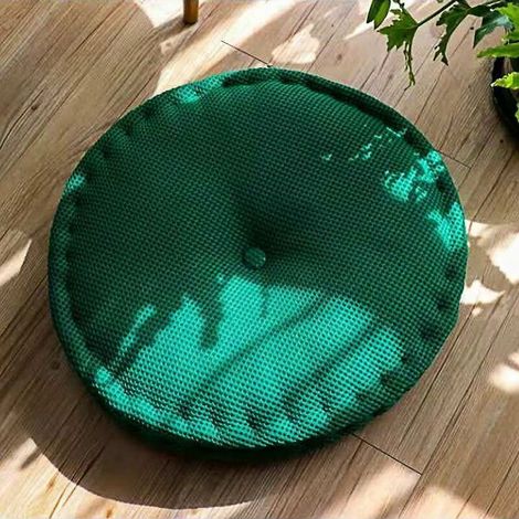 Coussins de Chaises, Chaise Galette de Chaise pour Maison Bureau Jardin pour la décoration de la Cuisine et du Salon 40cm (Vert foncé 1) (1/5)