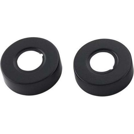 Ulisem Rosace filetée Noir Ronde Bassin Douche Robinet Bain Rosace Couverture-Raccord pour circuit d'arrosage