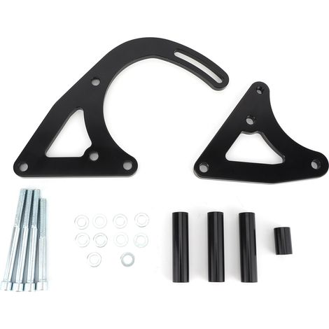 Lot de support d'alternateur noir avec vis de fixation adapté pour HOLDEN V8 253 308 PRE VN (1/5)