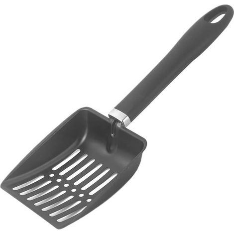Pelle à cendres de cheminée Pelle à cendres creuse – Pelle à charbon en acier inoxydable, outil de nettoyage pour foyer (1/5)