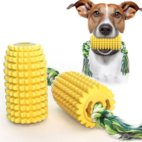 Jouets couineurs pour Chiens agressifs - Brosse à Dents Solide - Jouet à mâcher pour Chiot - Jouet Presque Indestructible en Caoutchouc pour l'entraînement, Le Nettoyage des Dents (1/4)
