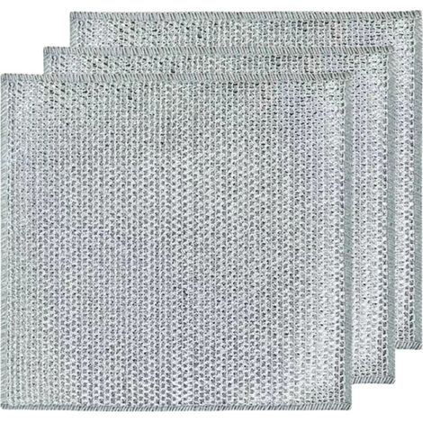 Lot de 12 Chiffon de Nettoyage en Métal, Torchons de Nettoyage Double Couche, Éponges Métalliques, pour Ustensiles de Cuisine, Vaisselle, Éviers et Plaques de Cuisson (1/5)