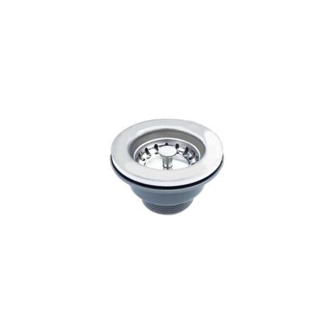 Filtro per lavello – diametro esterno 85 mm, adatto per lavelli da cucina e bagno, ecc. – 1 pezzo, acciaio inox – Crezuo