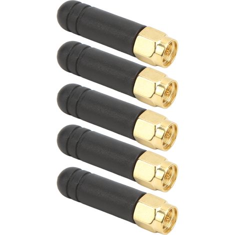 Lot de 5 antennes à gain élevé 3 dBi 4G/GSM/GPRS/433 MHz 50 W pour la surveillance de la consommation électrique et la domotique. (1/5)