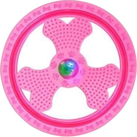Jouet frisbee pour chien jouet frisbee dur et durable Frisbee pour animaux de compagnie avec lumières LED pour l'entraînement/lancer/attraper/jouer
