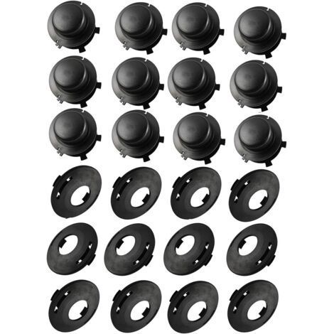 Packung mit 12 Ersatzspulen und -kappen für Stihl-Spulenkopf 25-2 FS 90 100 110 120 130 55 80 83 85 (1/5)