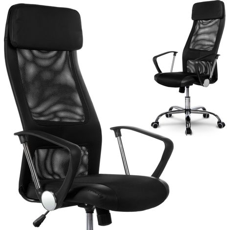 Poltrona da ufficio alta moderna, Sofatel Rio, nero (1/5)