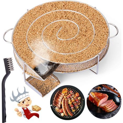 Générateur de Fumée Froide Inox pour Fumoir et Barbecue – Boîte Fumage Viande Poisson Fromage – Avec Brosse Nettoyage (1/5)