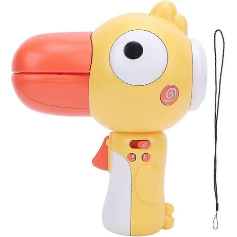 Changeur de voix oiseau dessin animé, appareil de modification de la voix pour garçons et filles, mégaphone électrique avec 3 effets vocaux différents, jouet amusant d'extérieur jaune (1/5)