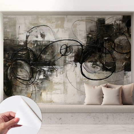 Carta da parati autoadesiva - fotomurale - decorazione parete - murale - adesivo da muro - Vortice astratto 208x146 cm (1/5)