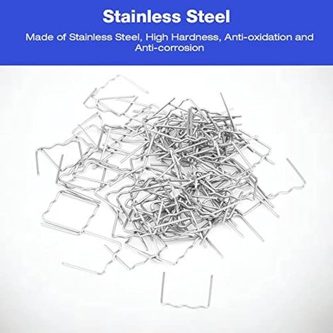 Agrafes thermocollantes 100 x 0,8 mm pour la réparation de pare-chocs de voiture, soudure plastique prédécoupée (lot de 100) - Clip de réparation 0,8 (1/3)