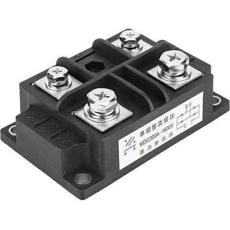 1 Stück Einphasen-Diodenbrückengleichrichter 300 A 1600 V 110 x 67 x 40 mm