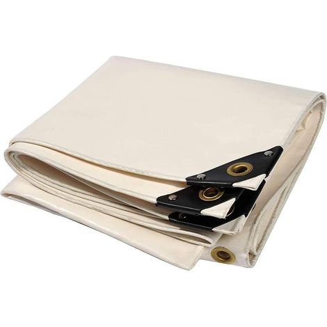 Premium Bâche - Isolant, Bâche De Protection Beige avec Oeillets, en PVC 180 G/M² - étanche, Indéchirable(Size:2x3m) (1/5)