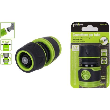 Raccord Rapide Avec Aquastop Pour Connecteur De Tuyau 1/2" 13mm 94757 (1/3)