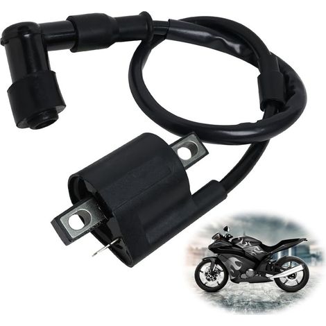 Bobine D'allumage de Scooter Bobine Allumage Bobine D'allumage pour Moto Tout-Terrain Booster Bobine D'allumage de Moto pour la Plupart des Cyclomoteurs de Scooter de ATV 125CC 150CC 250CC (1/4)