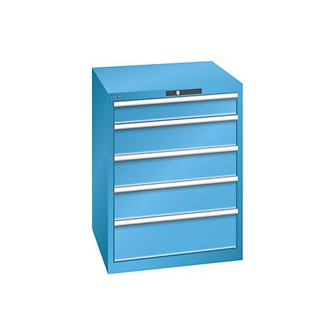 Cajonera con 5 cajones  A x P x H 717 x 725 x 850 mm  azul