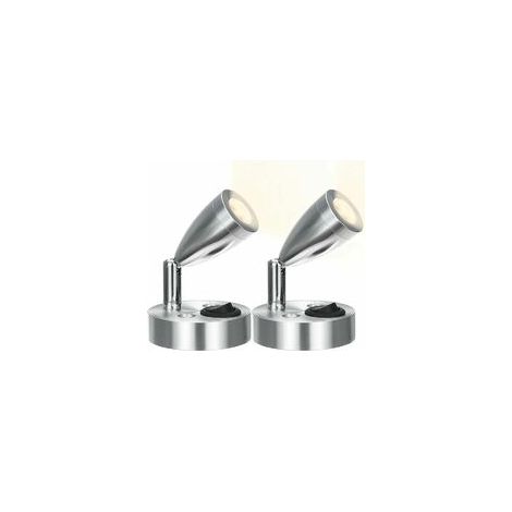 2 LED-Lesespots 12V, Aluminium-Wandleuchte mit (1/4)