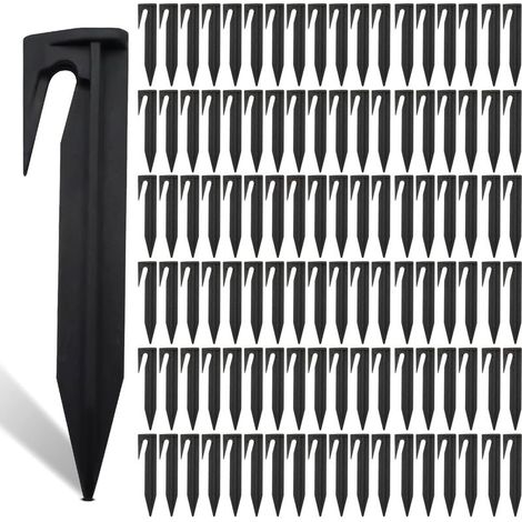 Lot de 200 Piquets De Fixation Pour Câbles Périphériques, Piquet Fil Robot Tondeuse, Accessoires Pour Tondeuses à Gazon Robot, Crochet Pour Robot Tondeuse, Câble De Délimitation