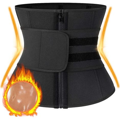 Ceinture Ventre Plat Néoprène, Taille Trimmer Fitness, Sangle Sauna pour Brûler les Graisses et Renforcer les Muscles, Taille XL (1/4)
