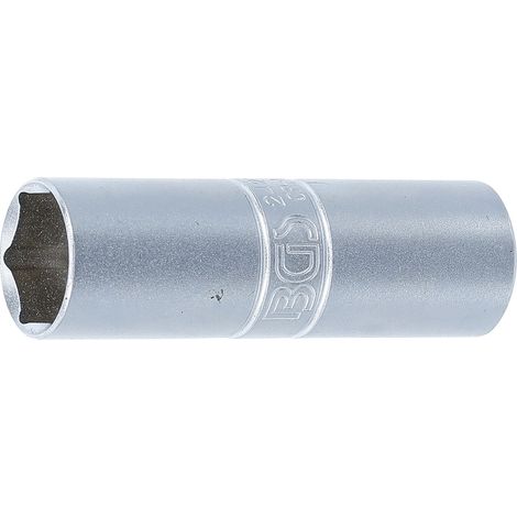 BGS  Inserto  de  bujía  hexagonal  de  pared  fina  accionamiento  cuadrado  interior  12,5  mm  (1/2")  SW  16  mm  -  2425 (1/3)
