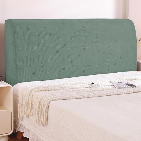 CCYKXA Housse Tete De Lit,(200cm,Vert Clair) Élastique Housse De Tete De Lit Antitaches, Housse De Protection De Tête Washable, Headboard Cover Removable, Couvre Tete De Lit De Chambre (1/5)