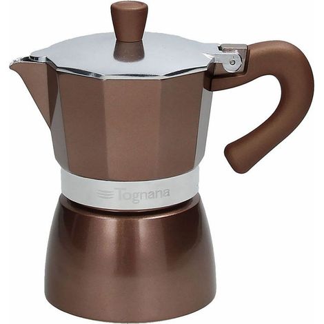 Tognana Coffee Star, caffettiera da 1 tazza colore rame, in alluminio colorato